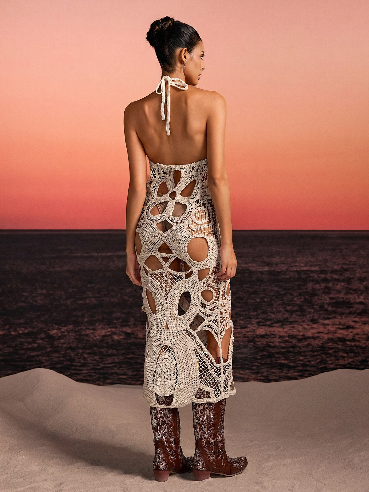 Mirex Halterneck Cutout Cover Up