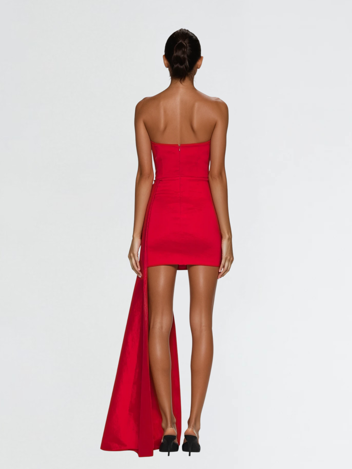 Nautica Strapless Bow Draped Mini Dress