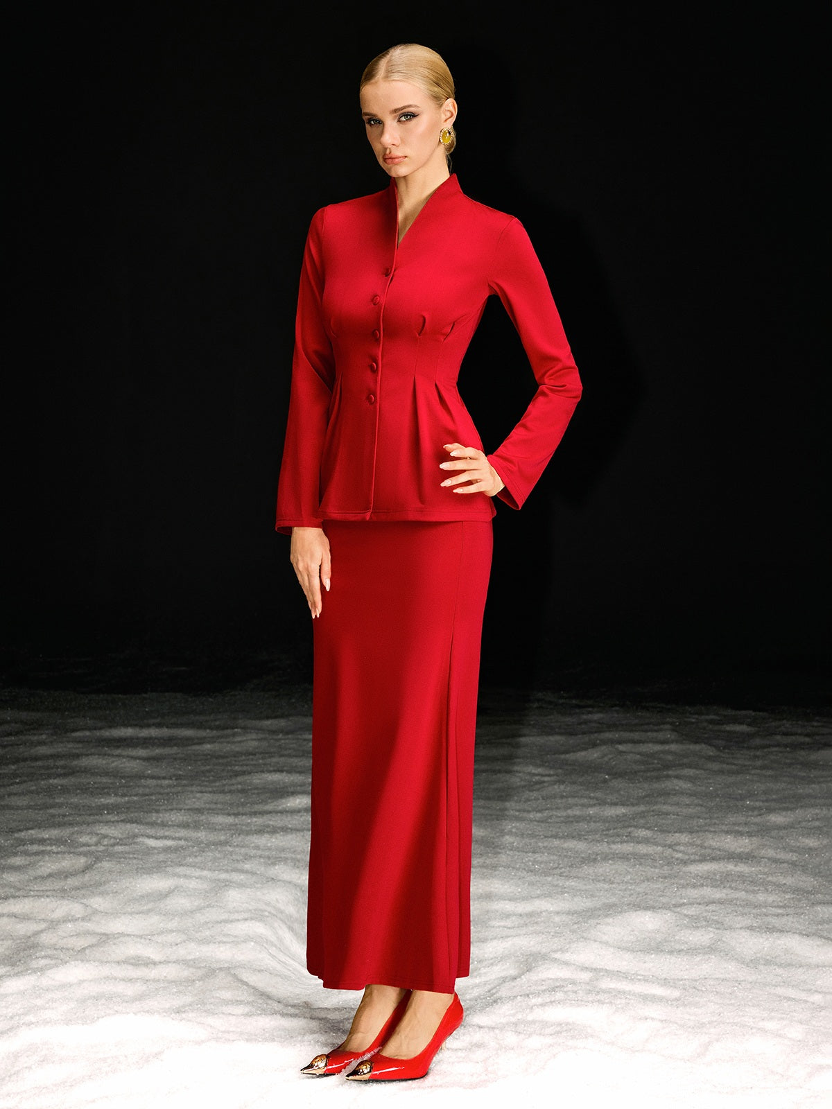 Nawkaw Long Sleeve Skirt Set