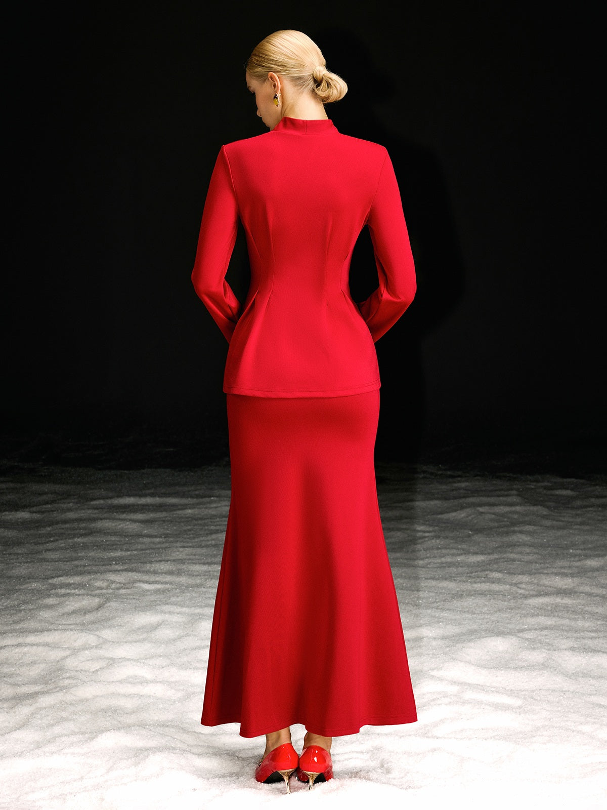 Nawkaw Long Sleeve Skirt Set
