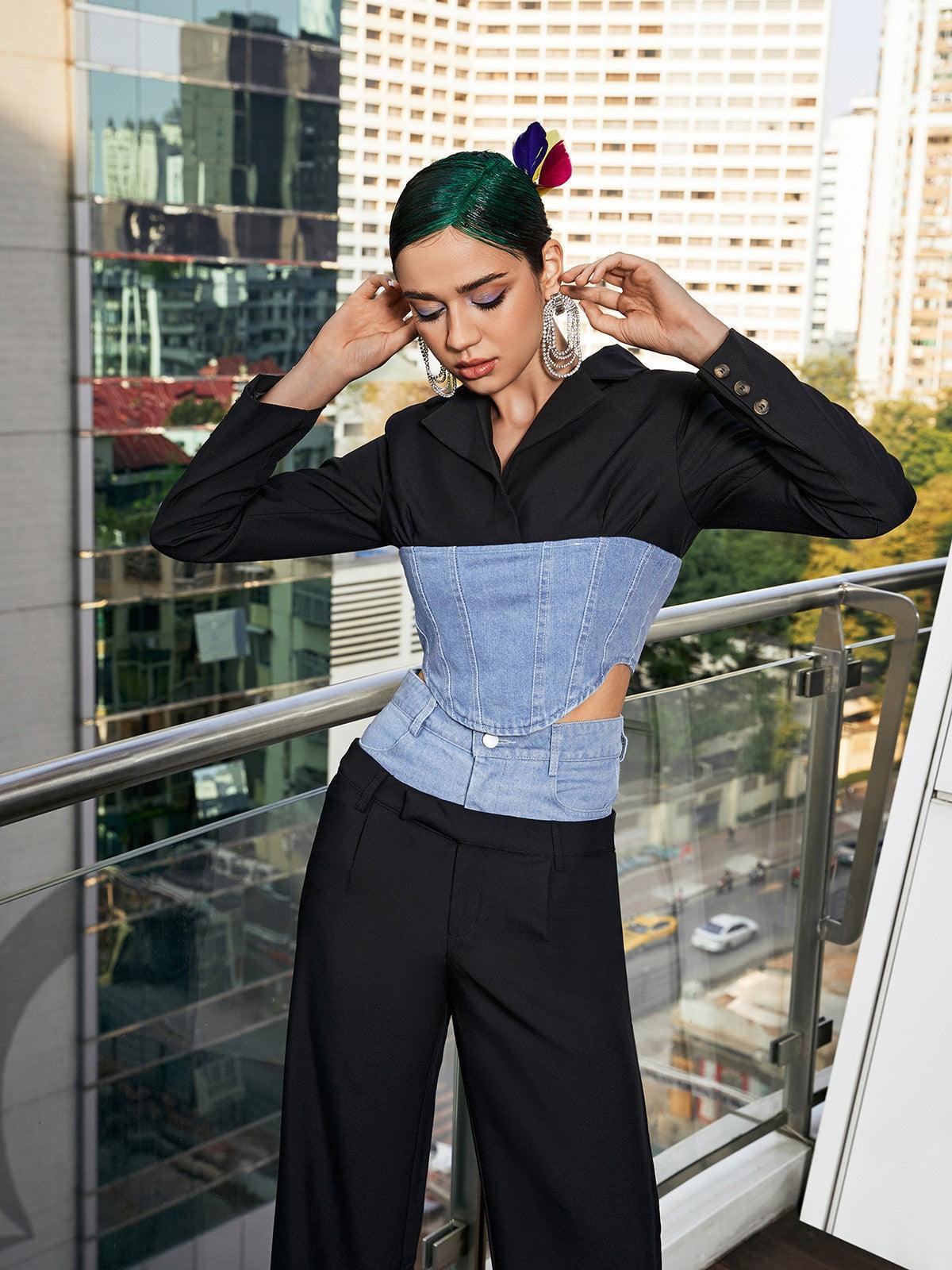 Pallas Long Sleeve Bodycon Blazer
