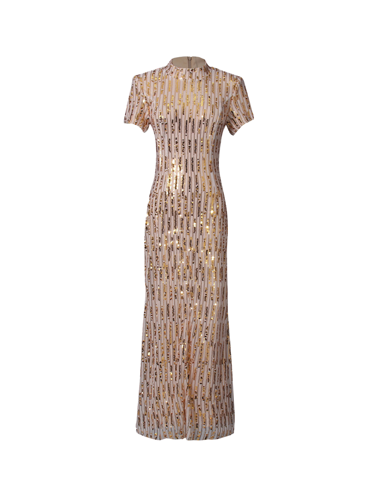 Parune Short Sleeve Sequin Midi Dress