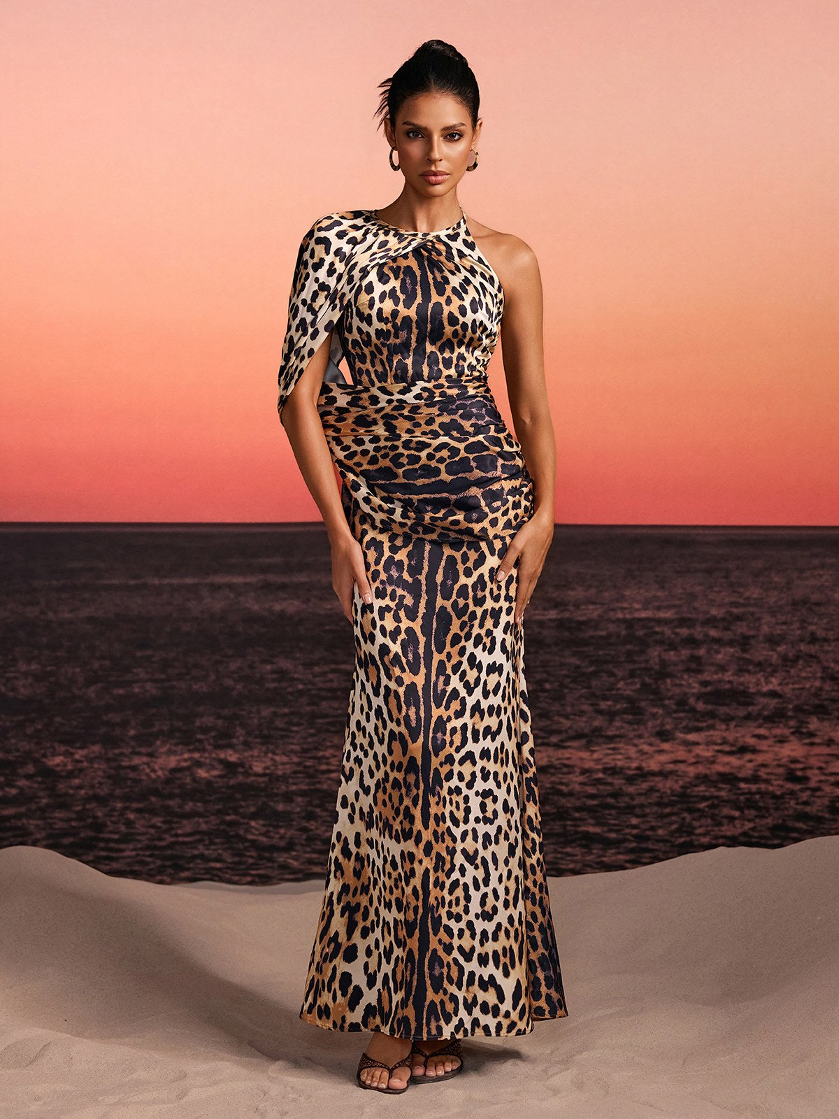 Pryden Leopard Printed Maxi Dress