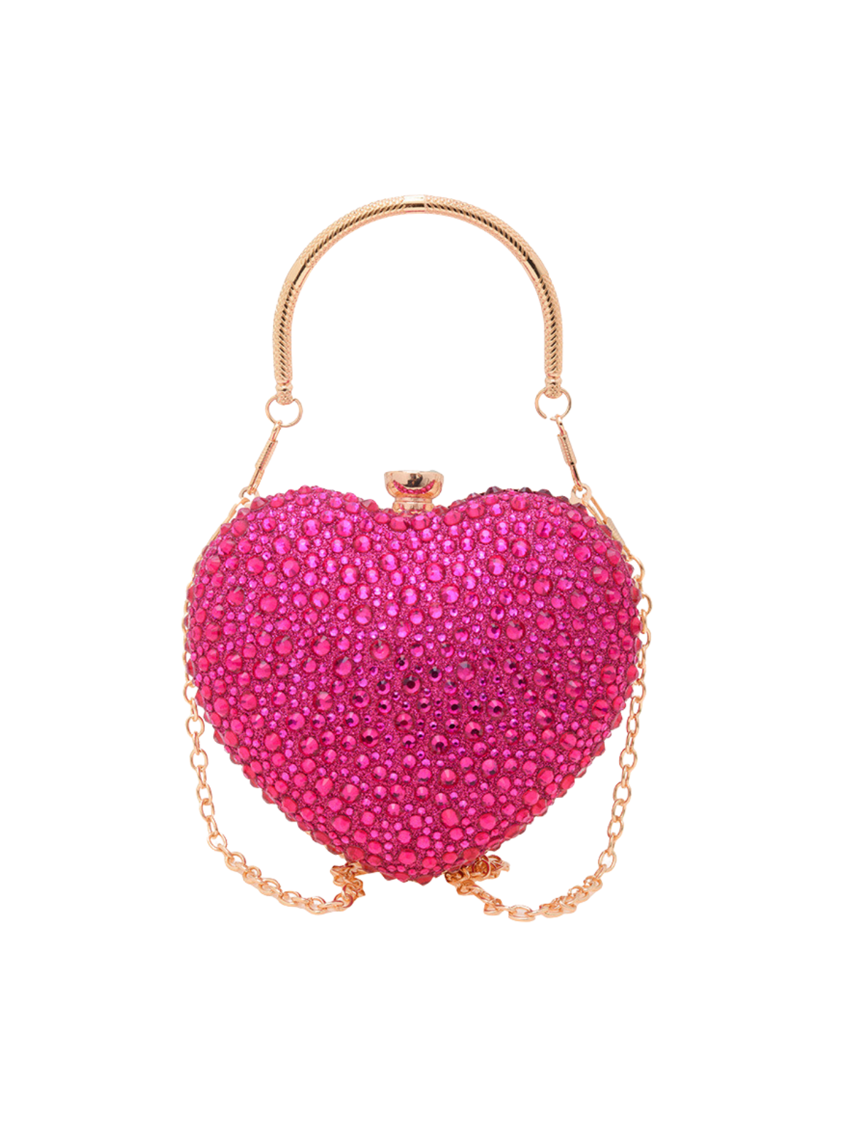 Qorynex Rhinestone Heart Bag