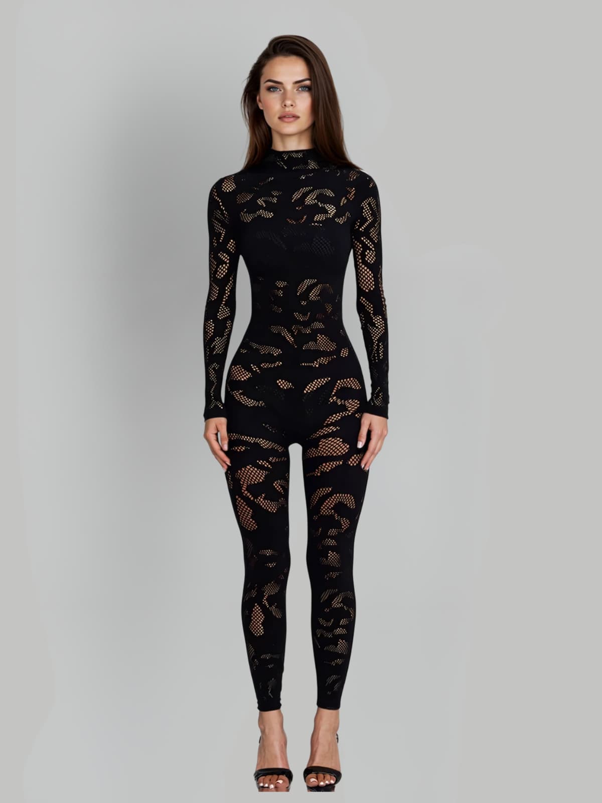 Quasarion High Neck Cutout Jumpsuit