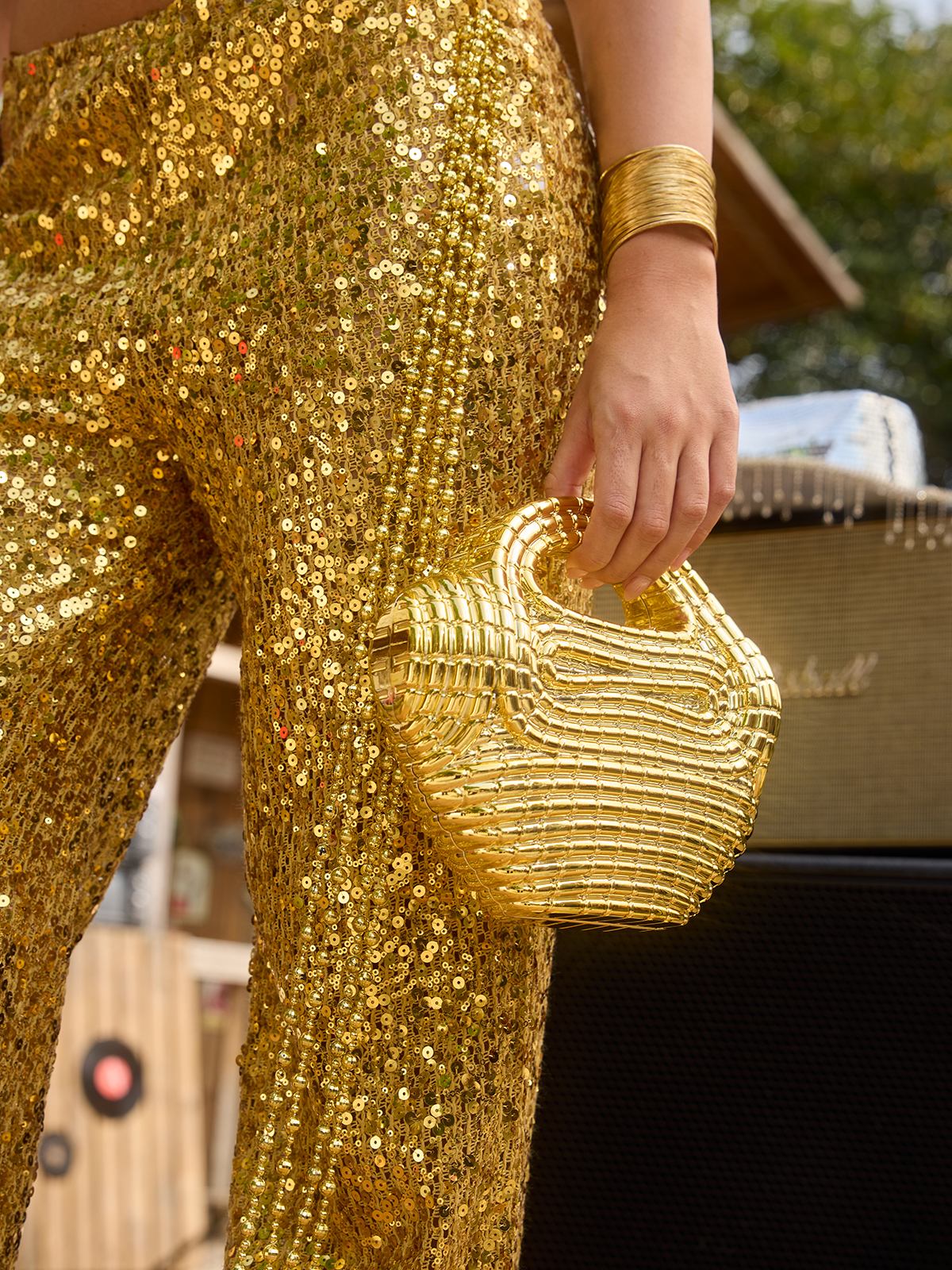 Raxelyn Sculpted Grid Bag