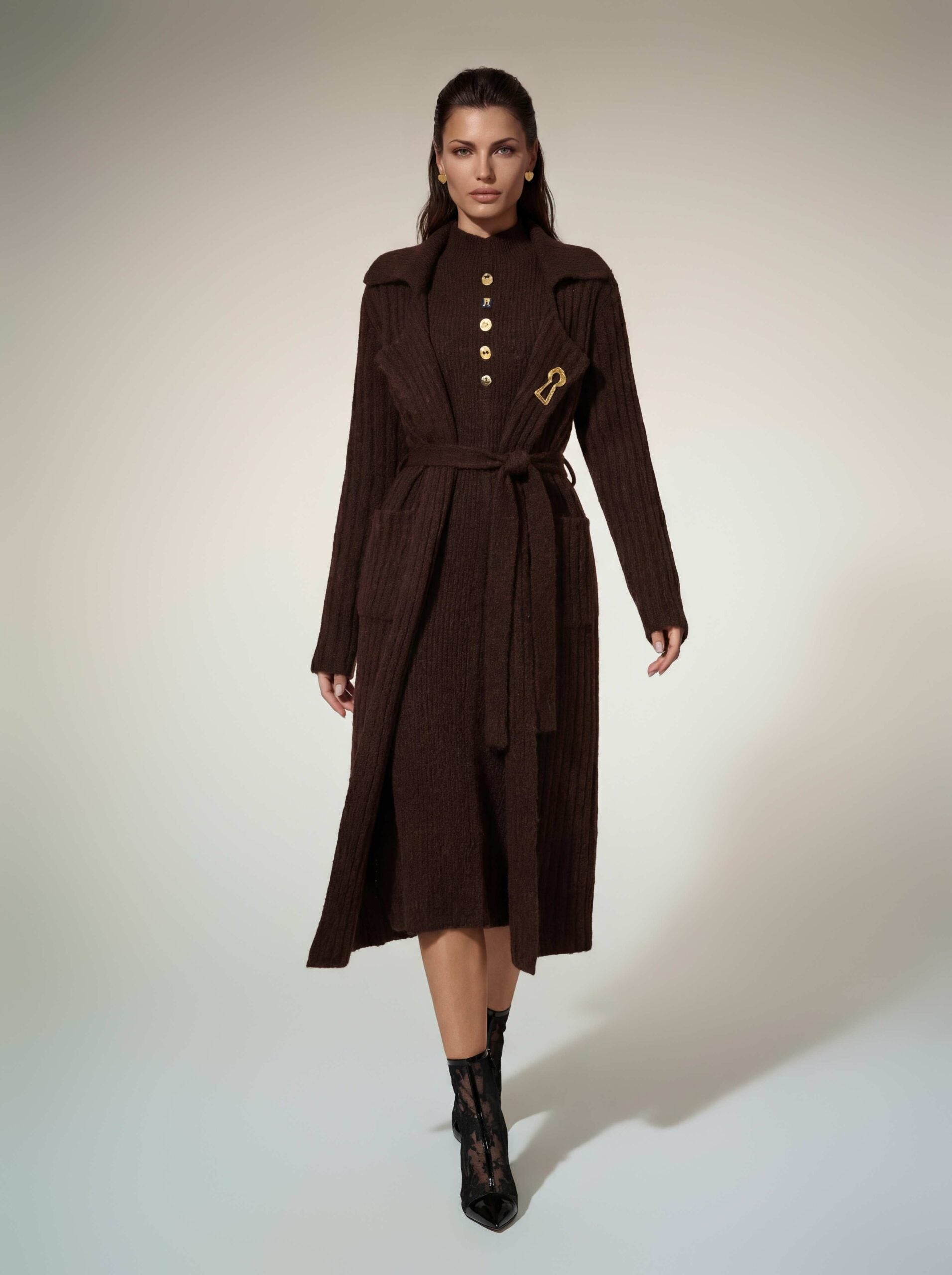 Soryx Long Sleeve Knit Dress Set