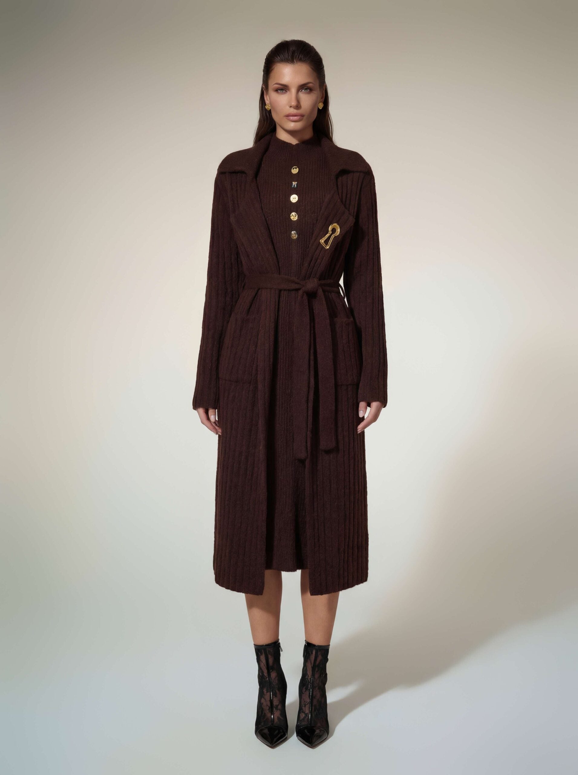Soryx Long Sleeve Knit Dress Set