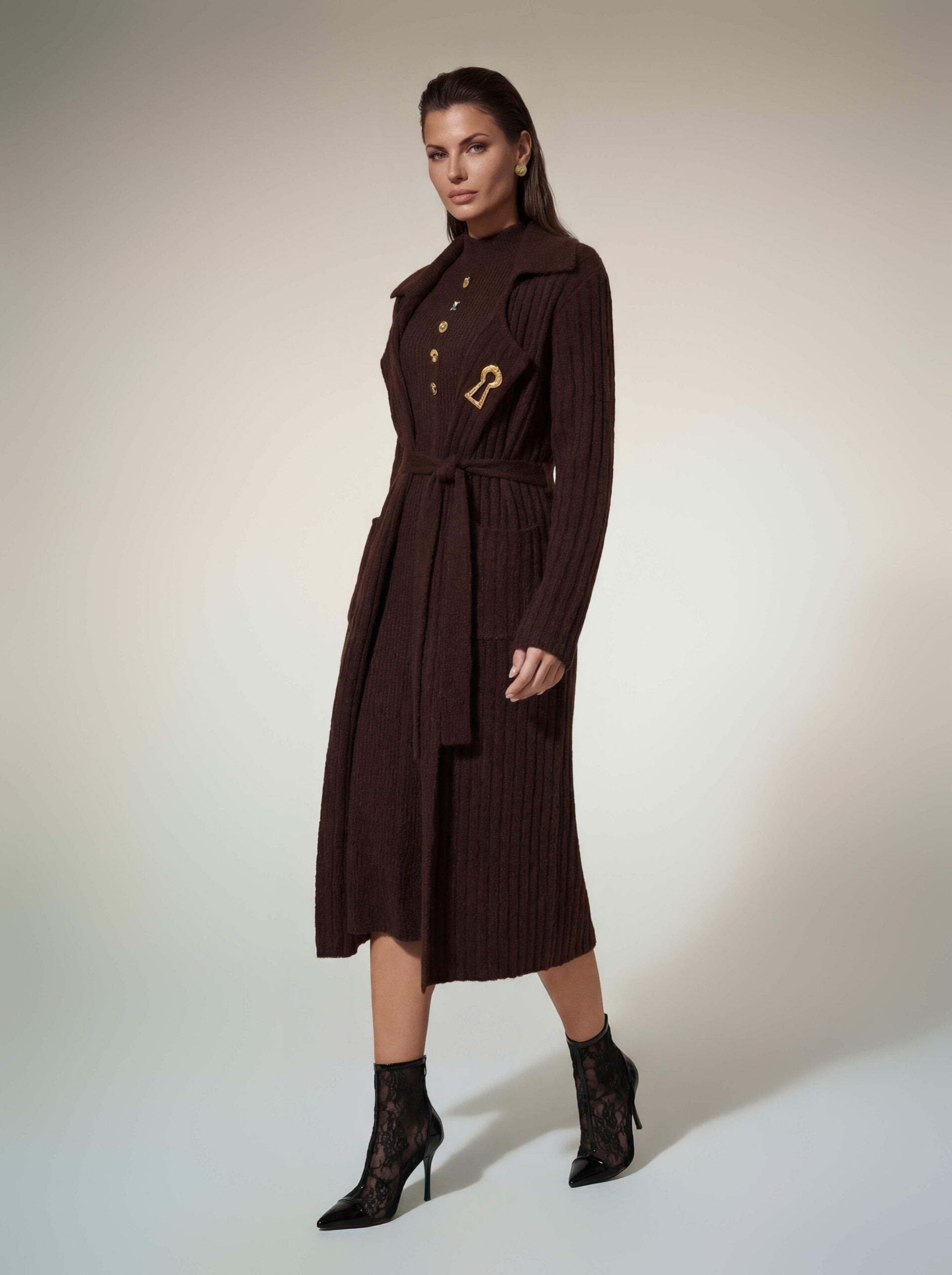 Soryx Long Sleeve Knit Dress Set