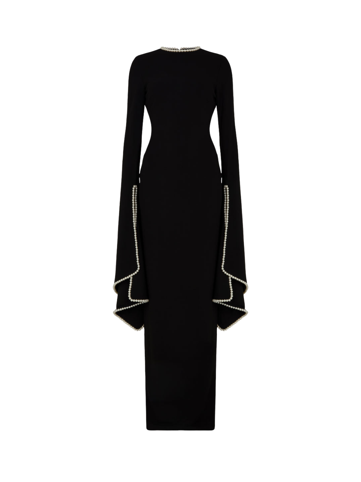 Sovyn Bell Sleeve Pearl Maxi Dress