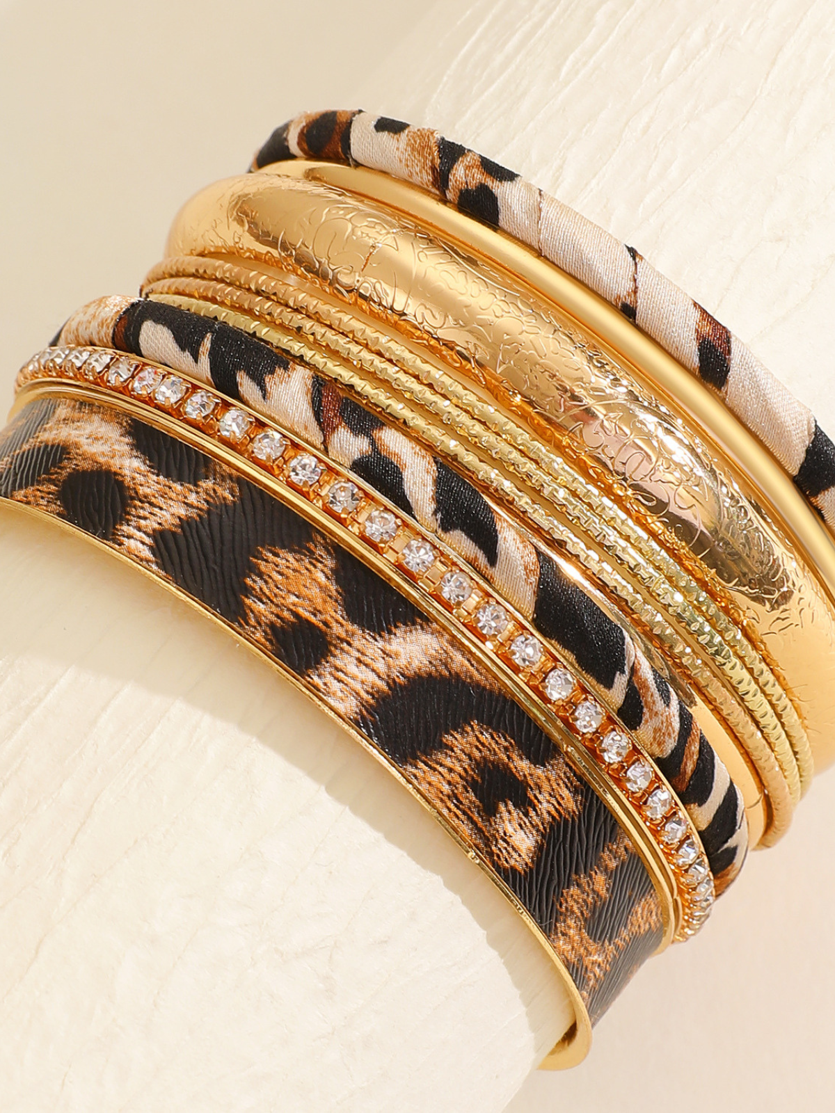 Sylorin Leopard Rhinestone Bracelet
