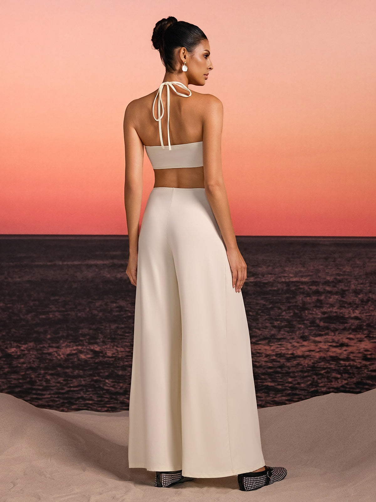 Tareth Halterneck Cutout Jumpsuit