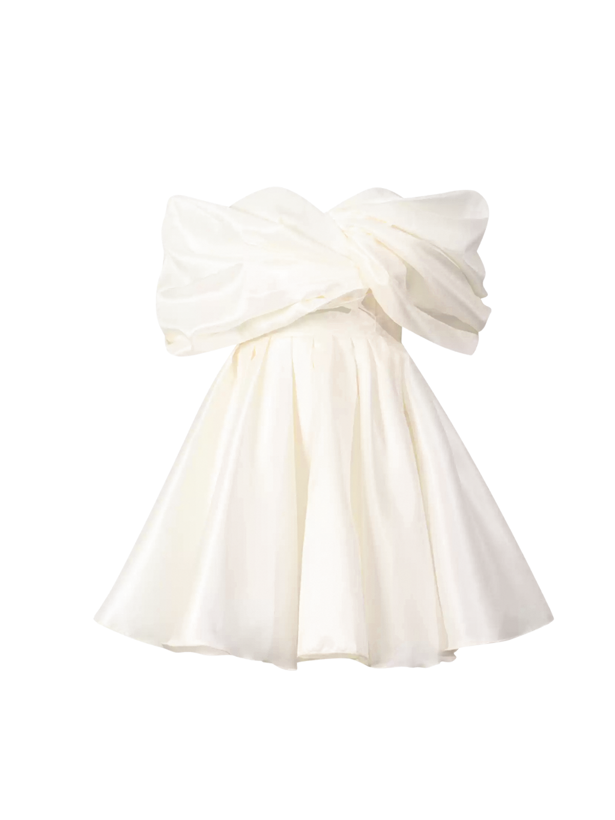 Torex Off Shoulder Ruched Flared Mini Dress