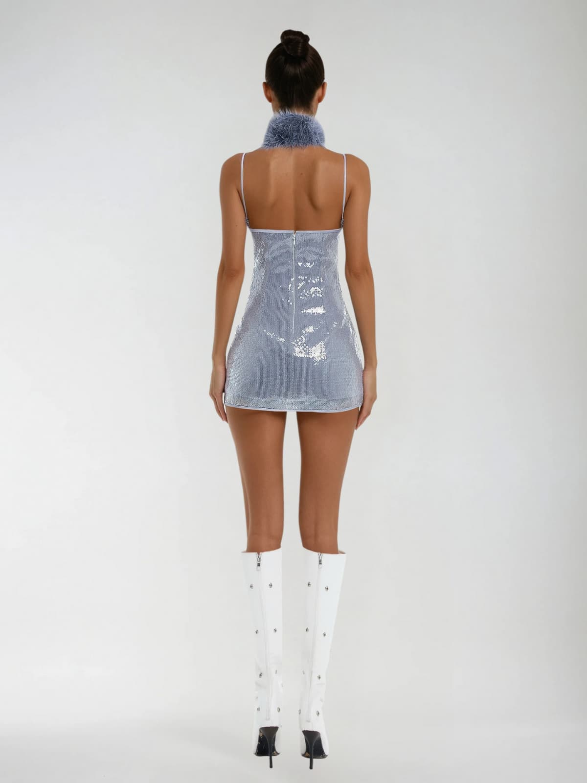 Tovexra Spaghetti Sequin Mini Dress