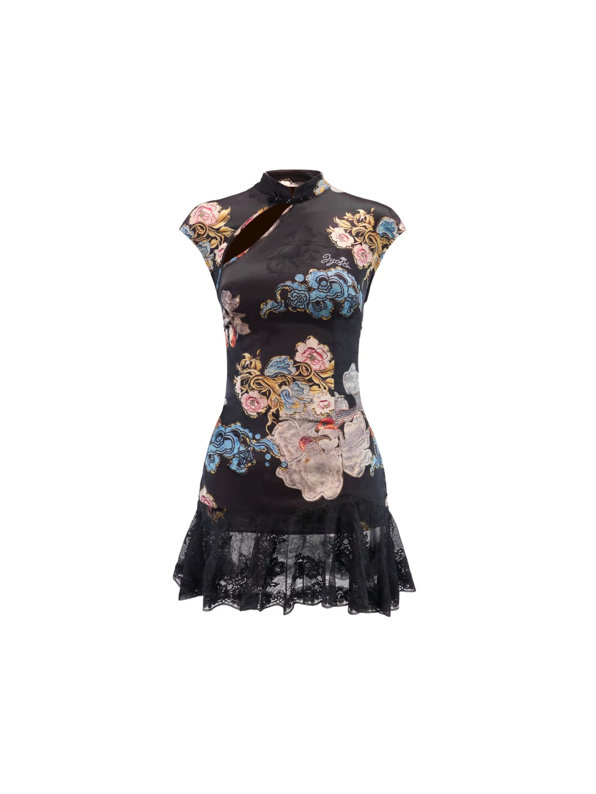 Tyveris Floral Lace Mini Dress