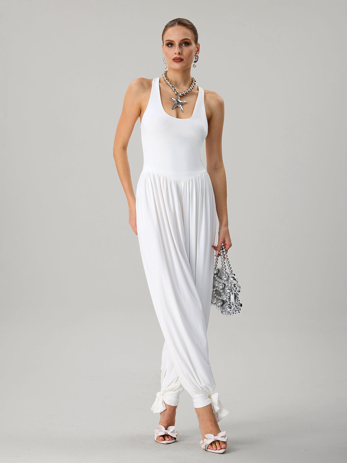 Ulthion Ruched Tank Jumpsuit