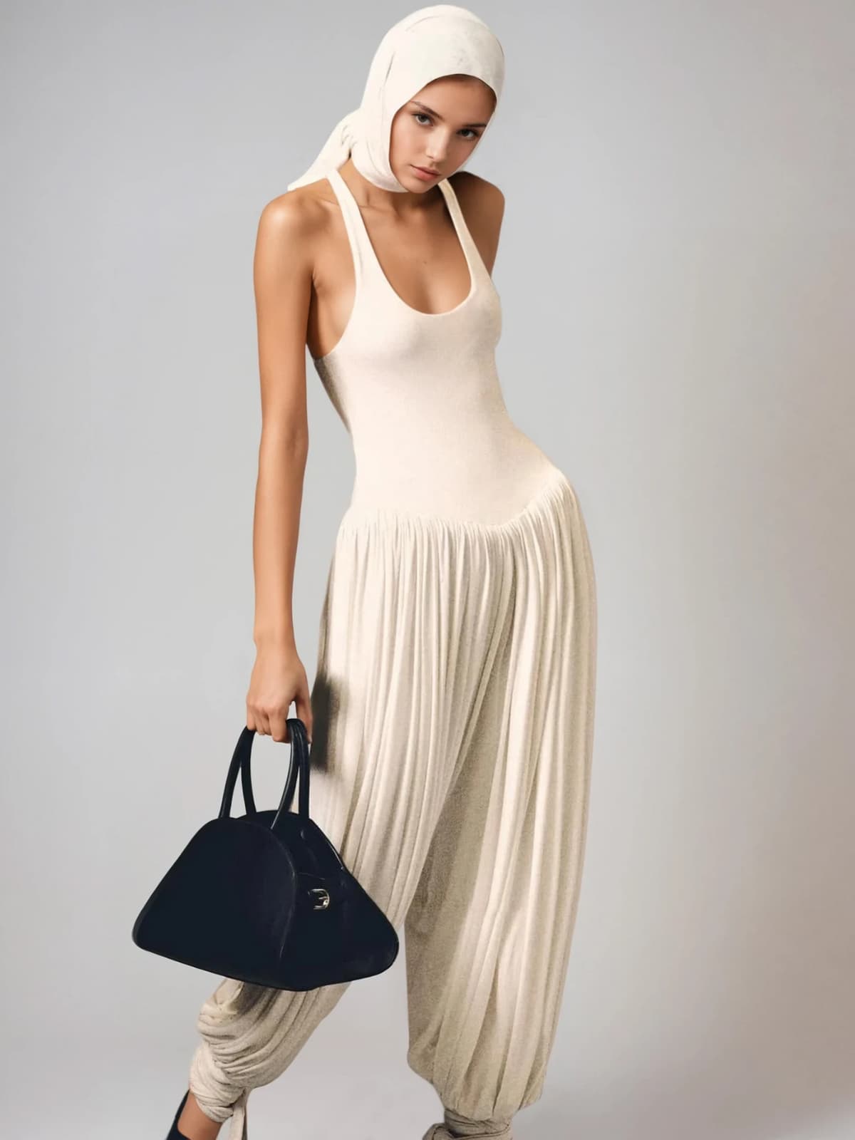 Ulthion Ruched Tank Jumpsuit