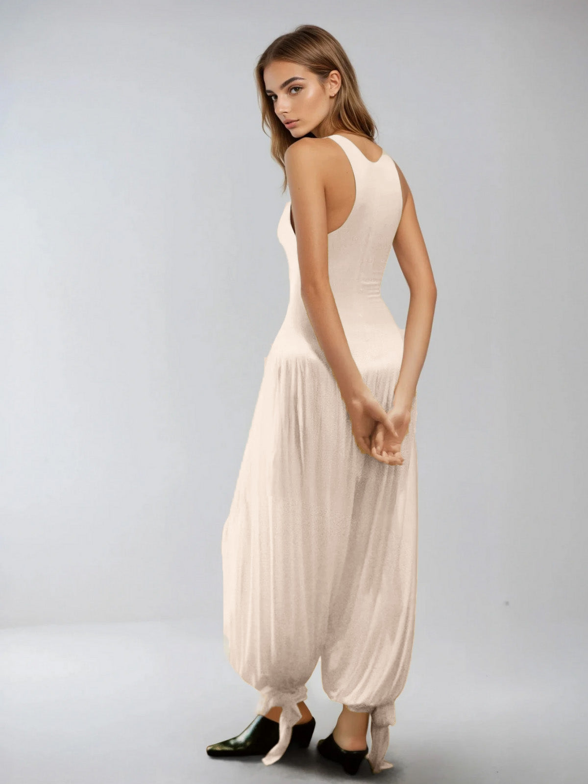 Ulthion Ruched Tank Jumpsuit