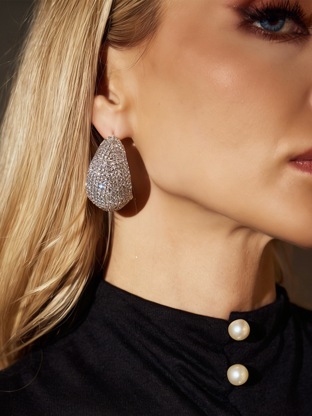 Ulyxra Rhinestone Earrings