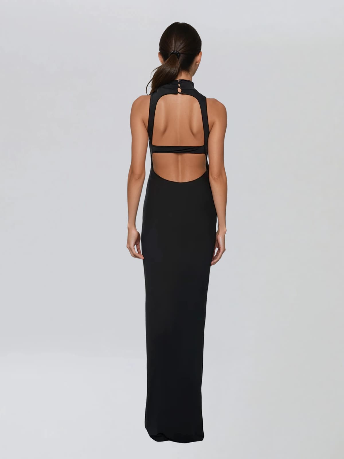 Vaelox Halterneck Flower Maxi Dress