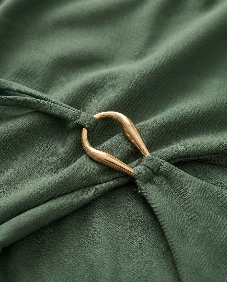 Valentina Push-Up Bikini Bottoms In Army Green