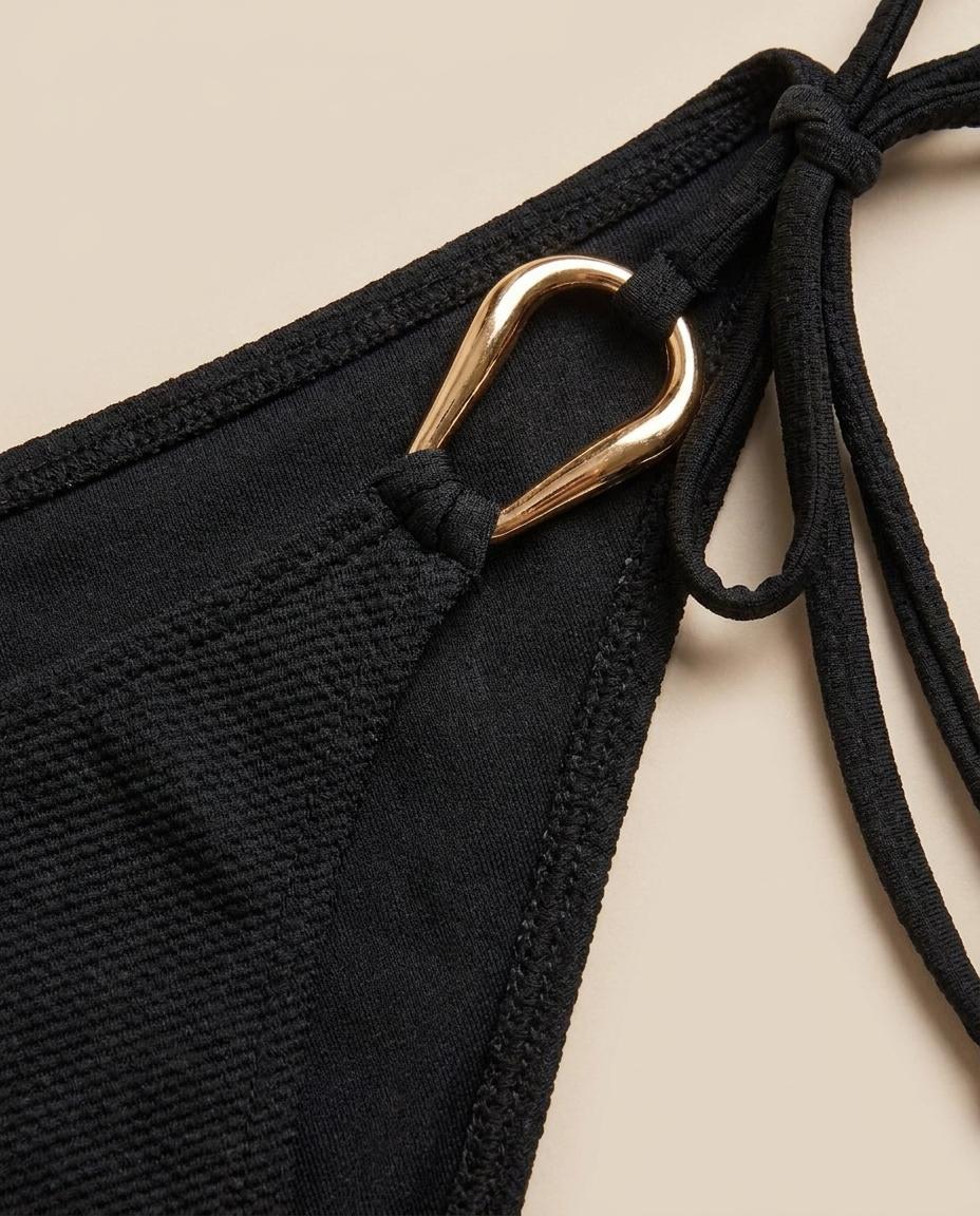 Valentina Push-Up Bikini Bottoms In Black