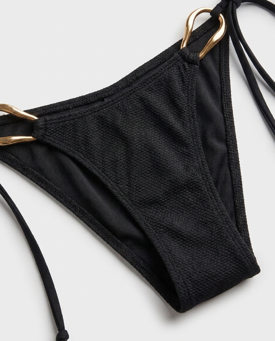 Valentina Push-Up Bikini Bottoms In Black