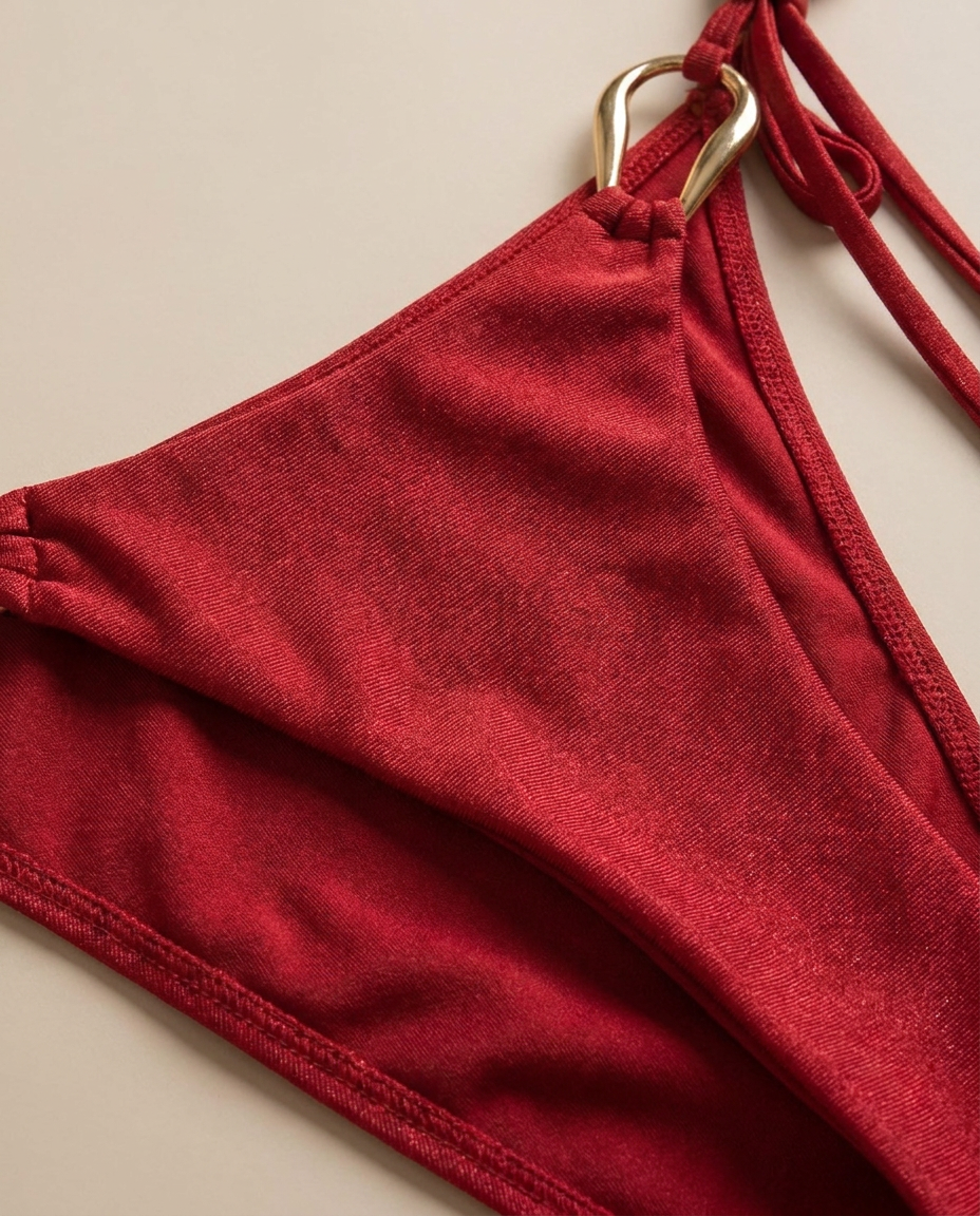 Valentina Push-Up Bikini Bottoms In Red