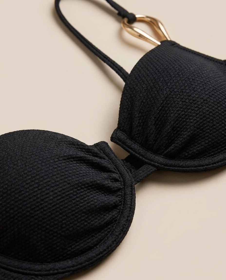 Valentina Push-Up Bikini Top In Black