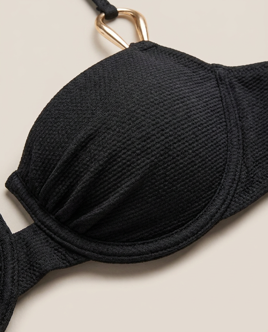 Valentina Push-Up Bikini Top In Black