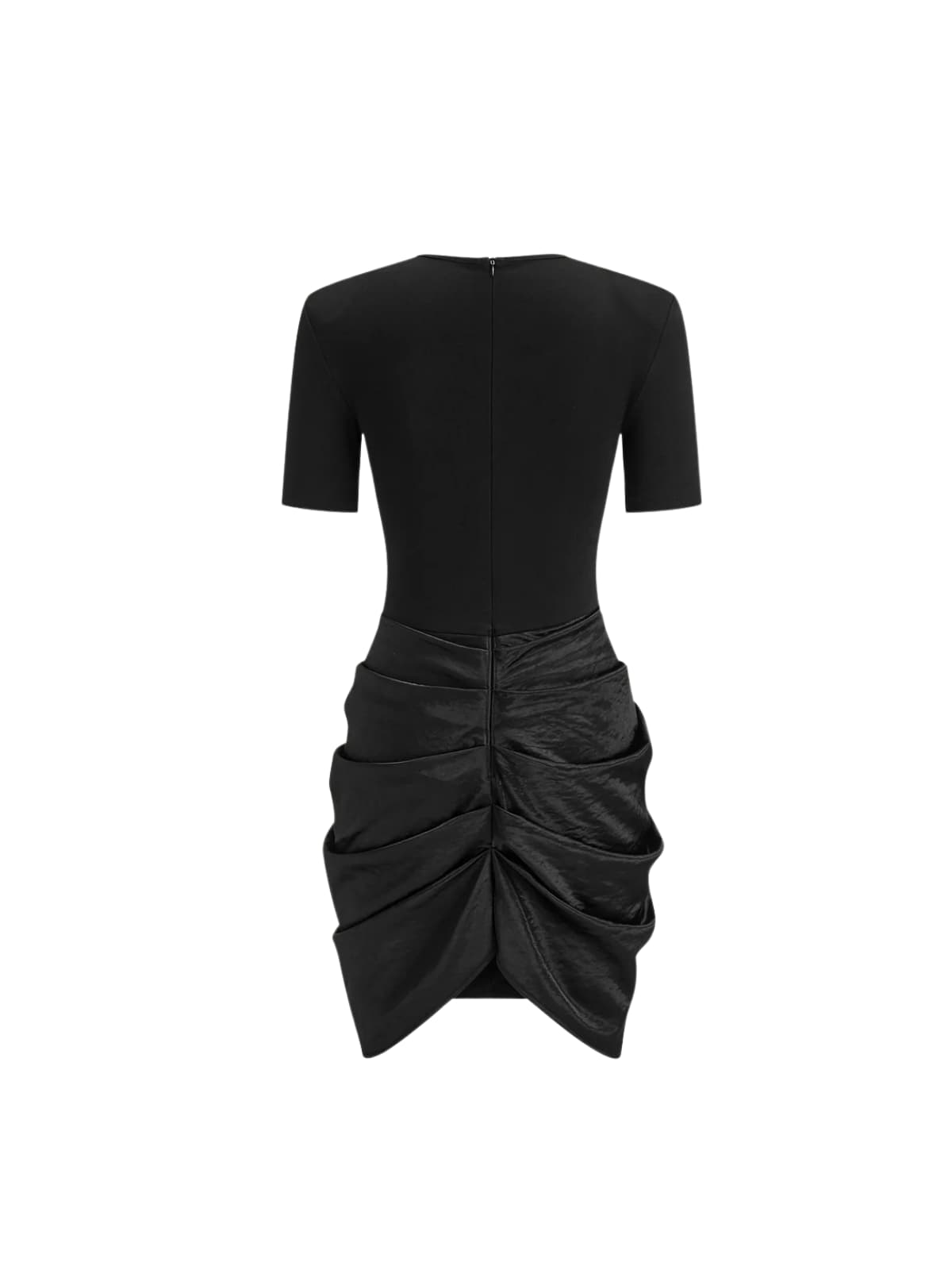 Vevionx Short Sleeve Ruched Mini Dress