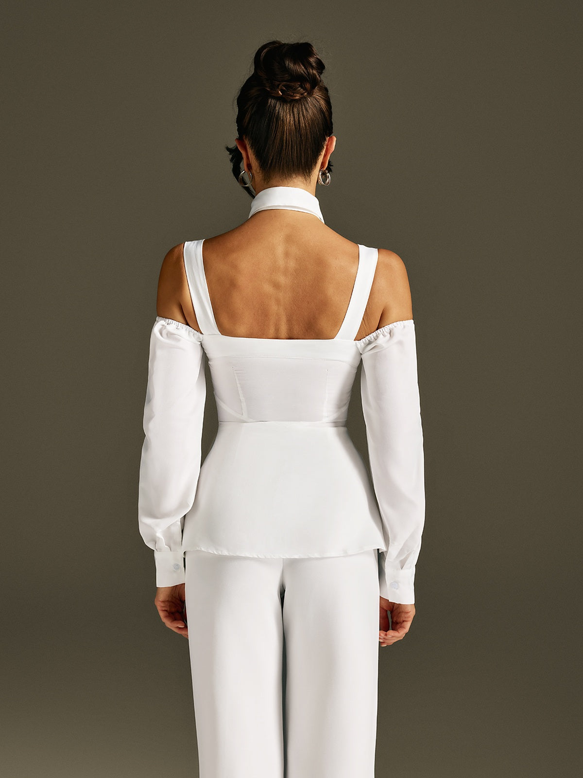 Wraza Off Shoulder Tie Shirt