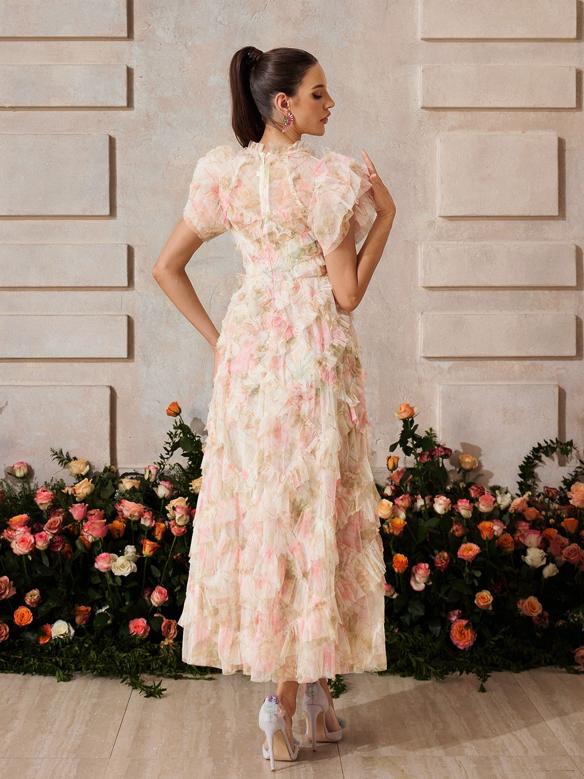 Xaelyara Sleeveless Floral Maxi Dress