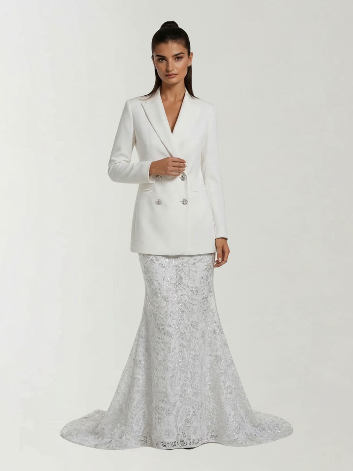 Xerona Backless Crystal Blazer