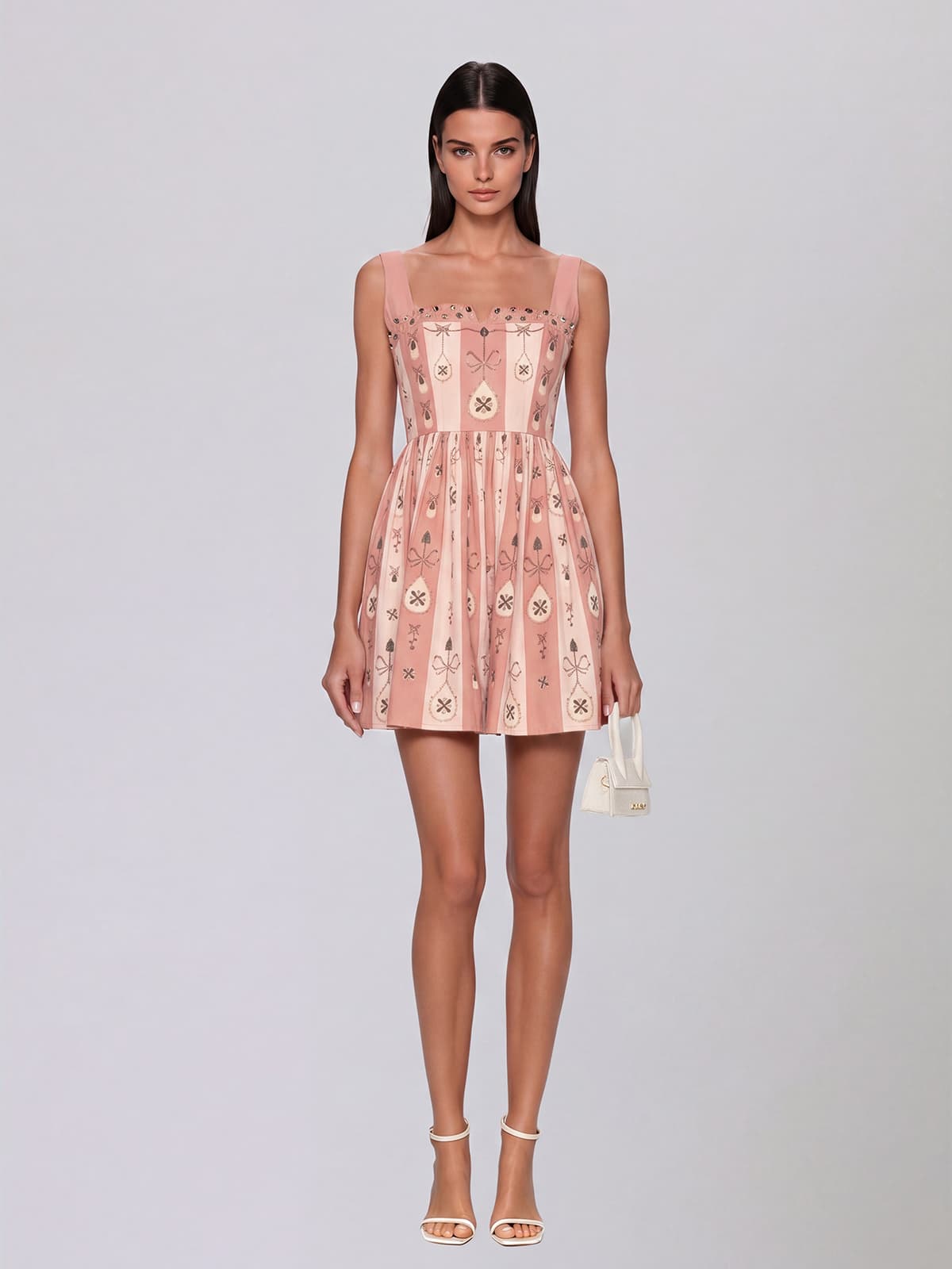 Xevionx High Rise Printed Mini Dress