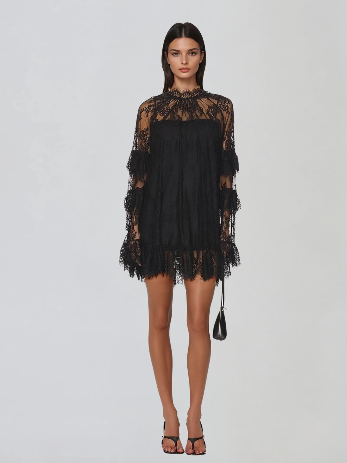 Xorinex Long Sleeve Lace Mini Dress