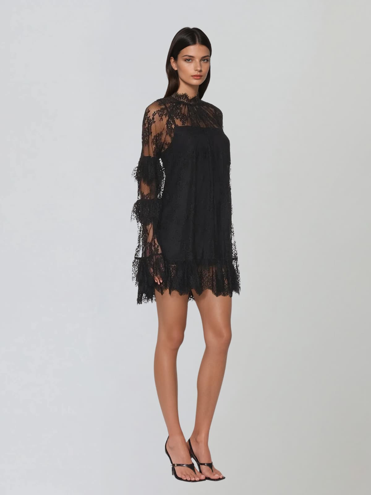 Xorinex Long Sleeve Lace Mini Dress