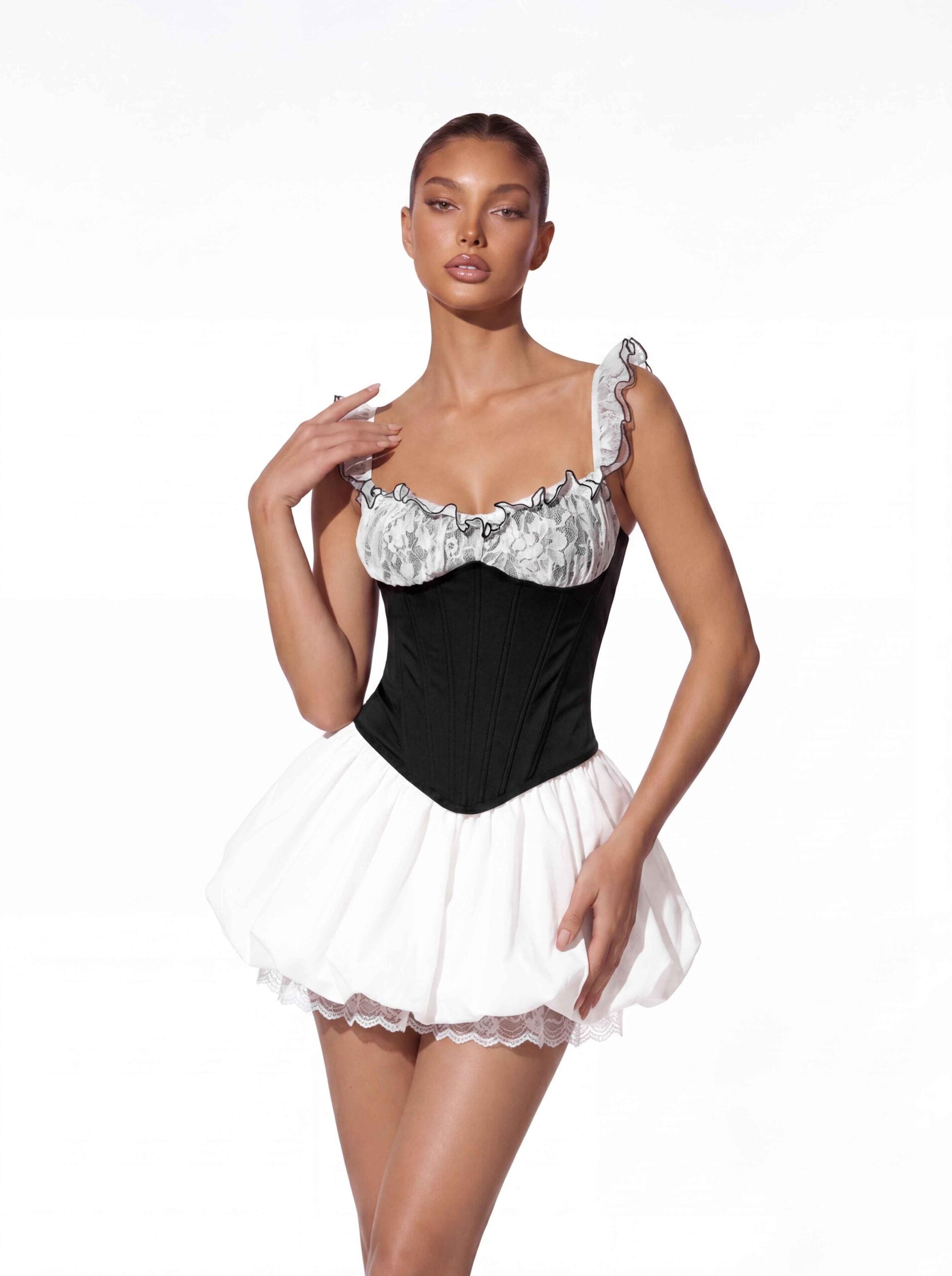 Yeltharic Corset Lace Skirt Set
