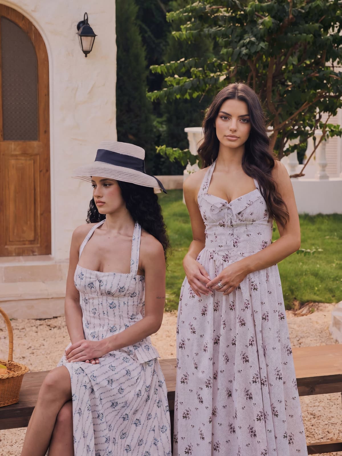 Yorendel Halterneck Floral Midi Dress