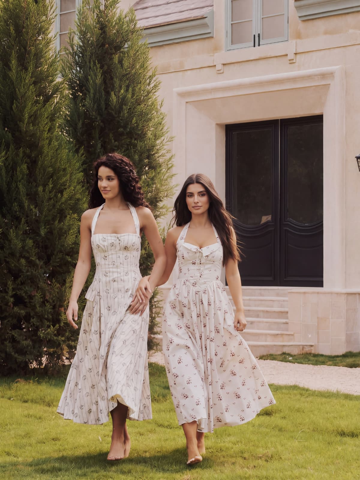 Yorendel Halterneck Floral Midi Dress