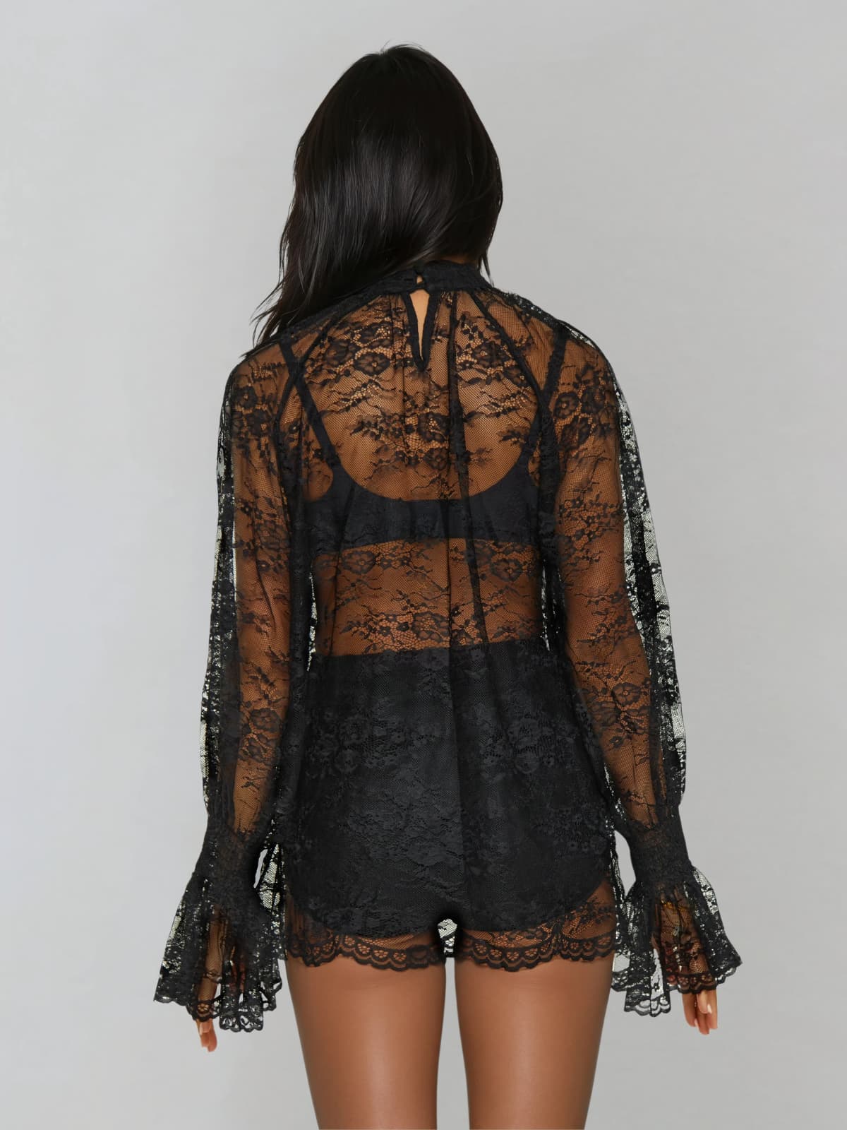 Yvorith Long Sleeve Lace Set